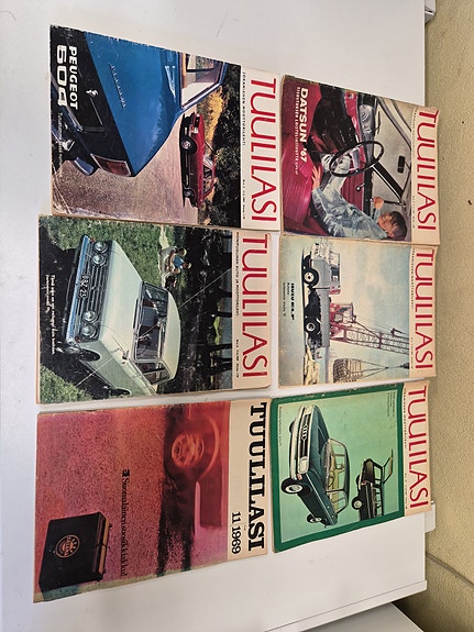 Tuulilasi lehtiä 1967,1969 6 kpl