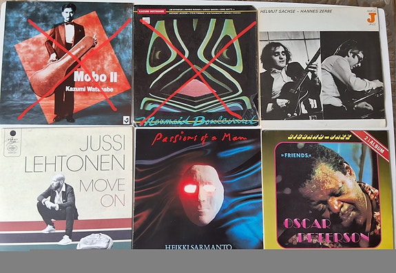 Jazz- ja fuusio-LP-levyjä