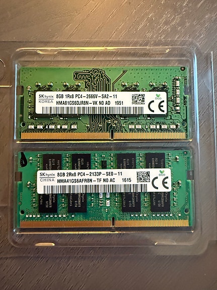 2×8 GB SK hynix DDR4 SO-DIMM -muistit (16 GB) - kannettavaan tietokoneeseen