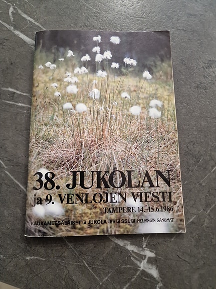 38. Jukolan ja 9. Venlojen viesti Tampere 1986 kisalehti