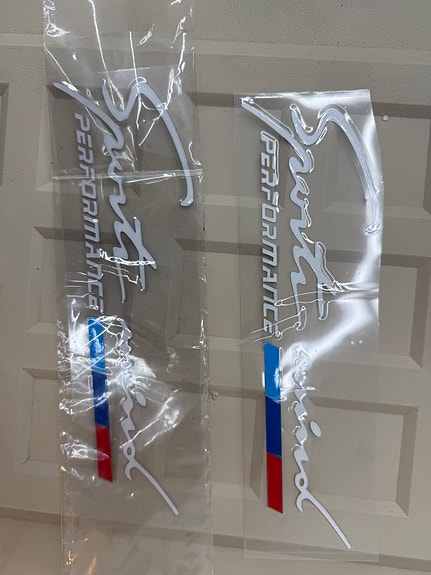 auton tarrat, stickers bmw