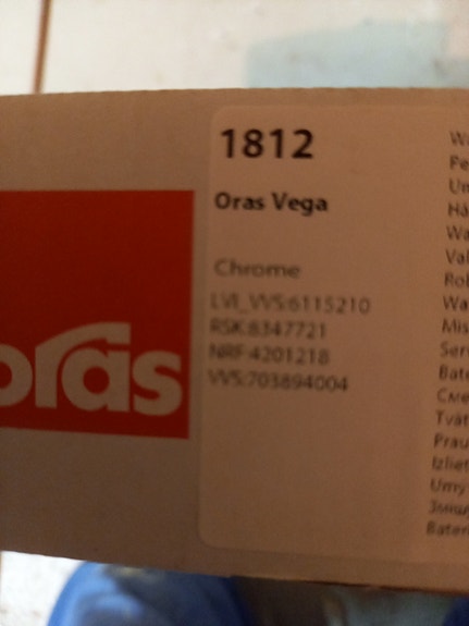 Oras Vega 1812 suihkusetti kromi