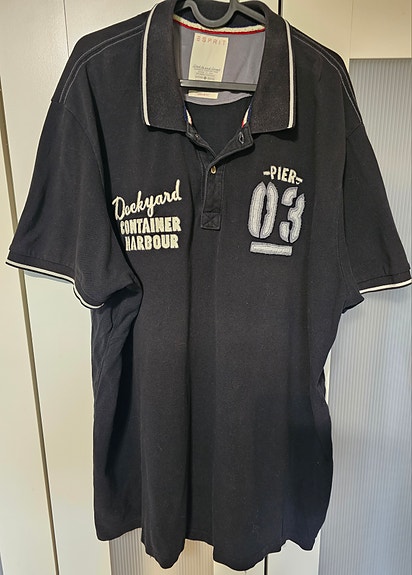 Miesten musta pikeepaita 3XL