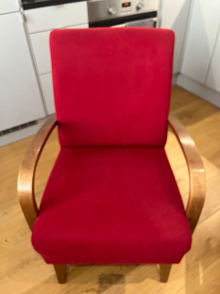 Asko Nanna nojatuoli ja lampaantalja