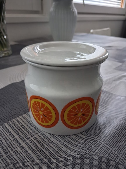 Arabia pomona appelsiini purkki