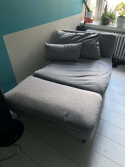 IKEA harmaa sohva – siisti, kevyt kantaa – 80 €