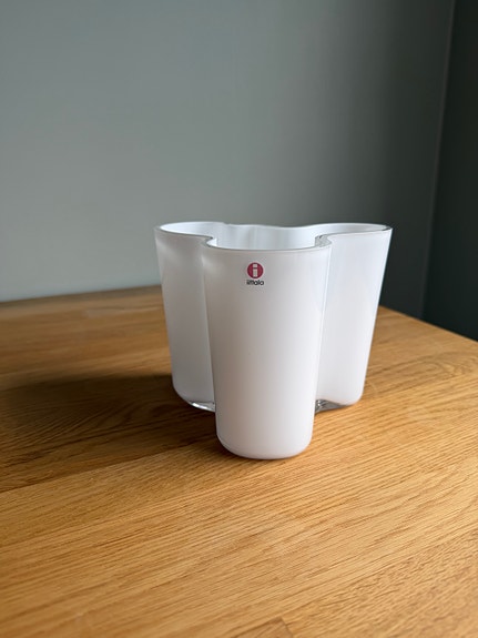 Iittala Aalto maljakko valkoinen
