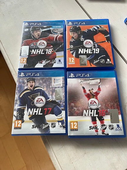 PlayStation 4 NHL 16, 17, 18 ja 19 pelipaketti (halvalla)✨🔥