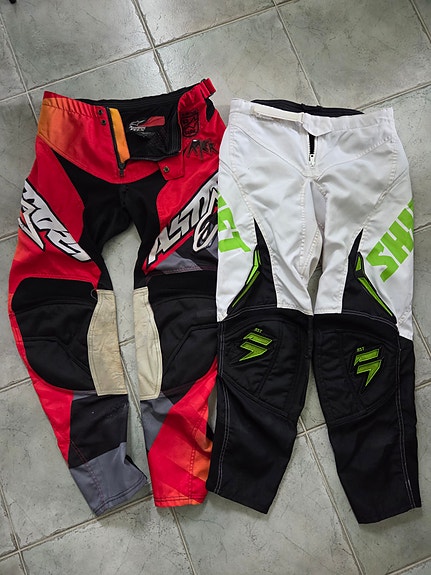 Alpinestars ja Shift motocross housut kokoa 32