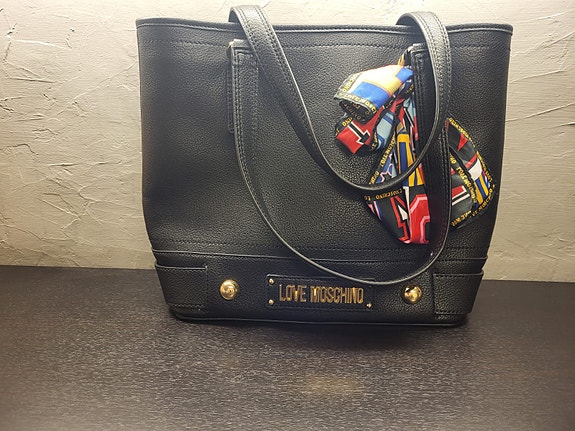 Love Moschino tekonahkainen shopper-laukku musta