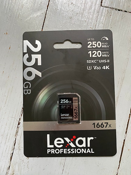 Lexar 1667x 256 Gt SDXC -muistikortti