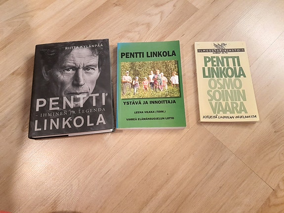 Pentti Linkolaan liittyviä kirjoja pakettina