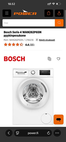 Bosch pyykinpesukone
