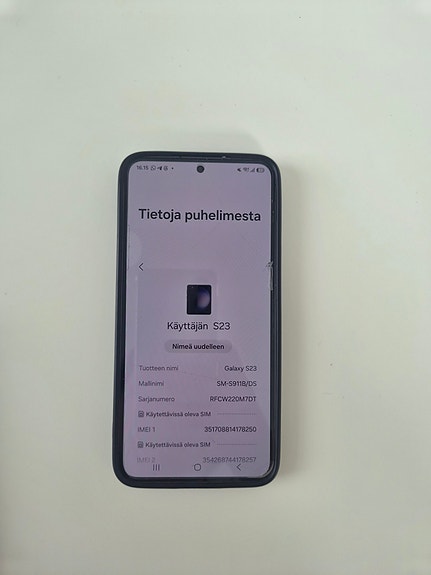 Samsung Galaxy S23 5G älypuhelin 8/256 GB (musta)