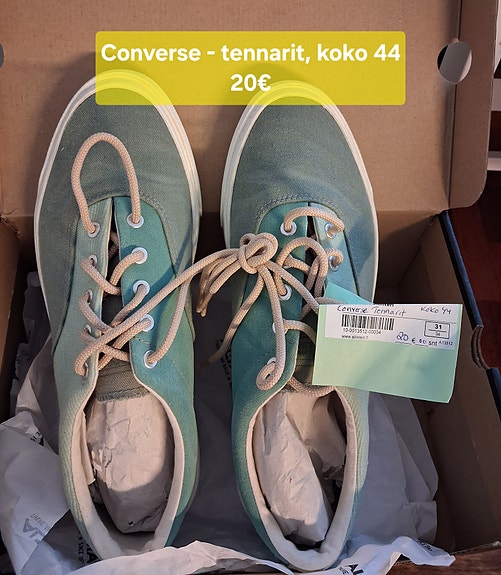 Converse tennarit koko 44 vihreä