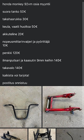 Honda monkey osia