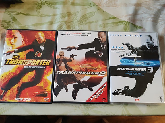 3 x the transporter-elokuva (DVD)