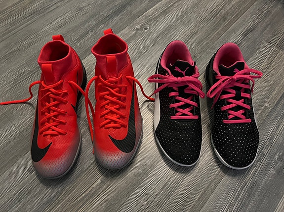 Nike ja Puma tyttöjen/naisten sisäurheilu kengät