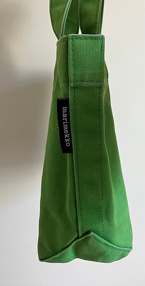 Marimekko vihreä kangaslaukku naiset