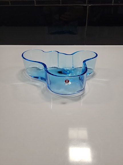 Iittala Aalto kulho sininen lasi