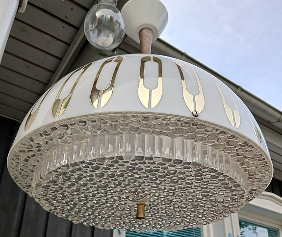 Kaunis, design kattovalaisin 60-luvulta. - Hieno.