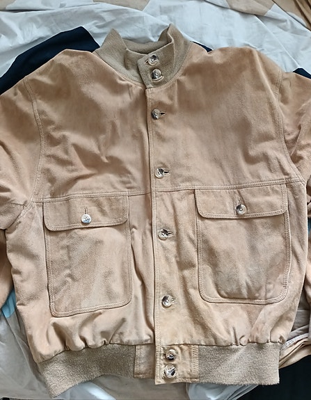 Mokkanahkatakki vintage XL ruskea