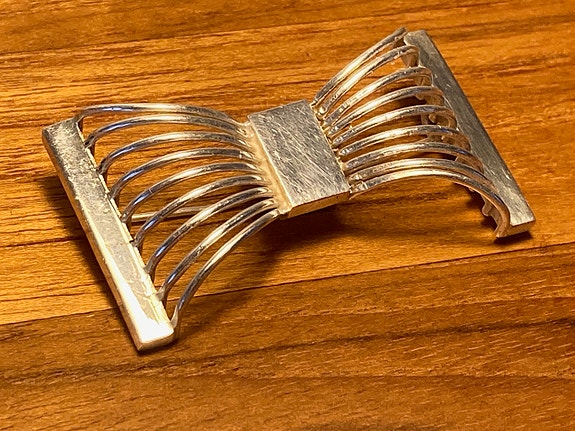 Vintage Aarikka hopeinen rintakoru