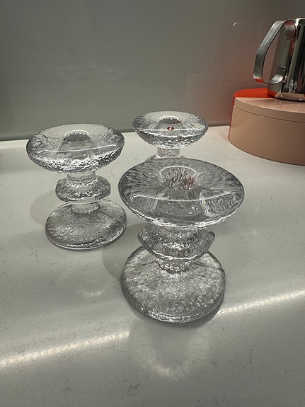 Iittala Festivo kynttilänjalat kirkas lasi