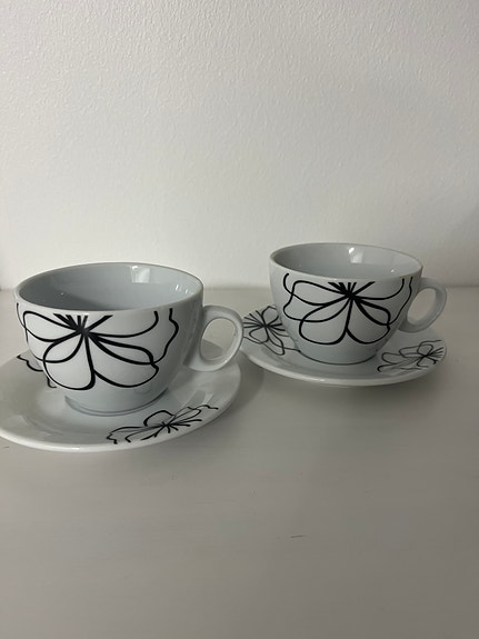 Luhta home ala Sara kahvikupit ja lautaset