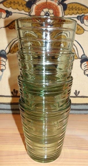 Iittala Aino Aalto juomalasit lasit vihreä 4 kpl