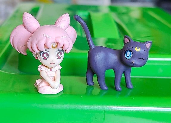 Sailor moon kissa figuuri setti uusi