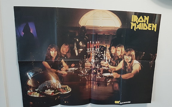 Iron Maiden juliste (OK-lehti 1984)