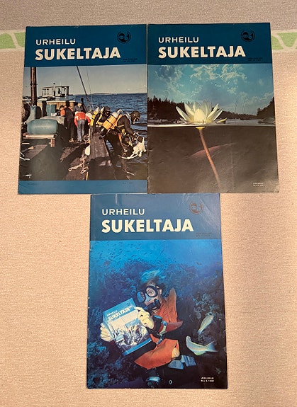 Urheilusukeltaja-lehtiä v. 1981