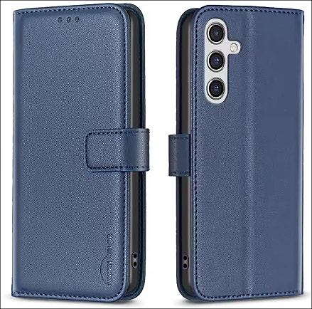 Samsung Galaxy A17 / Samsung Galaxy A26  - Sininen lompakkomallinen suojakuori
