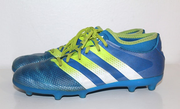 Adidas nappulakengät koko 38 2/3  sininen vihreä