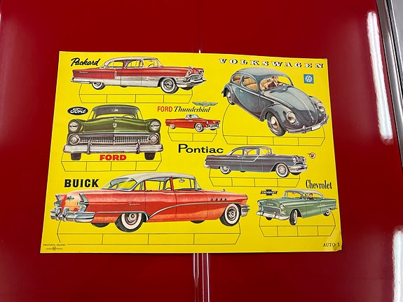 Vintage AUTO 1 irtileikattava autotaulu – Kirjatukku Helsinki