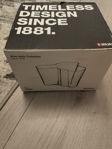 Iittala Aalto maljakko kirkas 160 mm