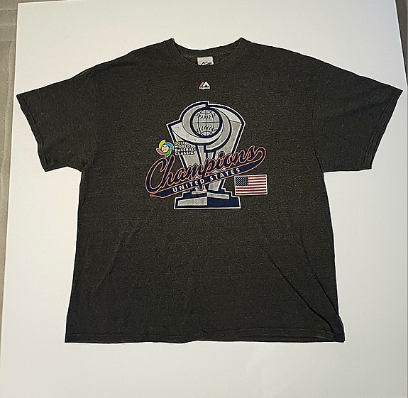 Majestic USA 2017 World Baseball Champions T-paita