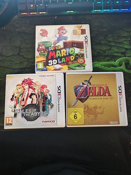 Myydään 3 Nintendo 3ds peliä ja yksi ds peli