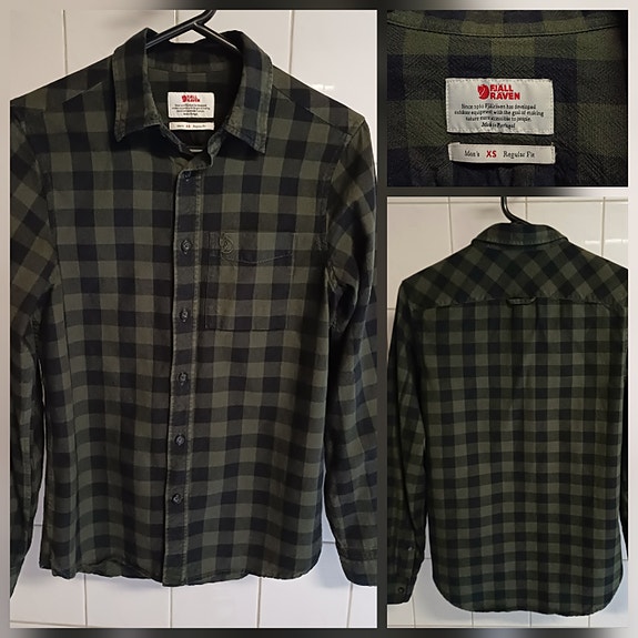 Fjällräven ruutupaita / puuvillapaita / paita, koko XS