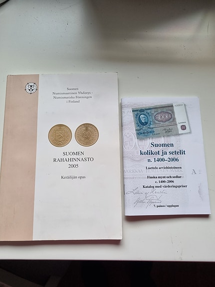 Suomen rahahinnasto 2005 ja Suomen setelit ja kolikot 1400-2006