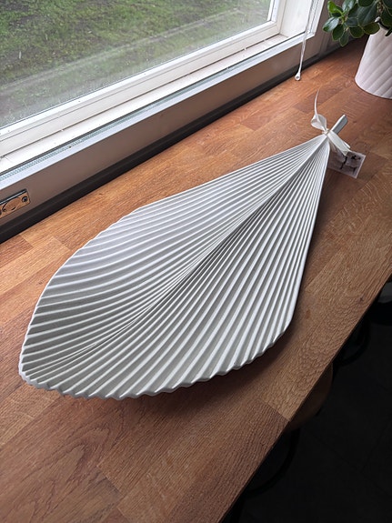 Arabia Pro Arte, koristelehti valkoinen 66cm