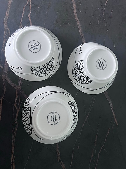 3x Iittala bottna kulho