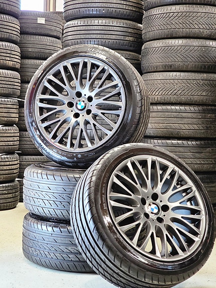 BMW F10/F11 19" näyttävä vannesarja uusilla kesärenkailla