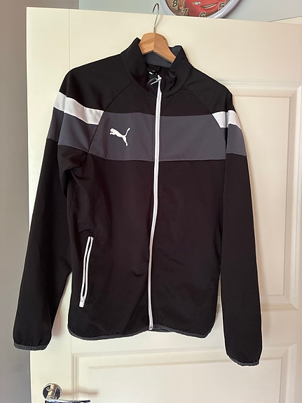 Puma verkkatakki M musta-harmaa