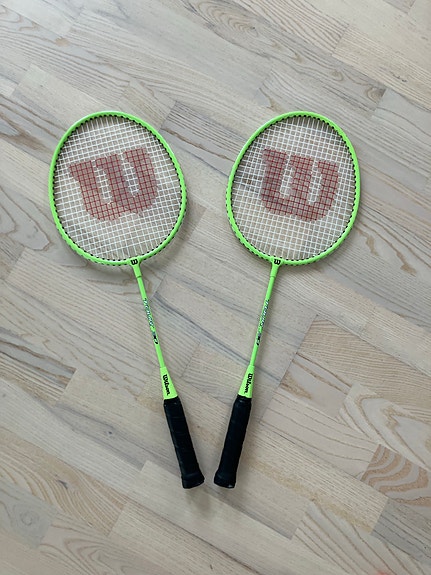 Wilson lasten sulkapallomailat vihreä (2 kpl)