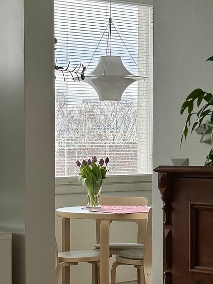Artek Aalto pöytä 90B, koivu - valkoinen laminaatti