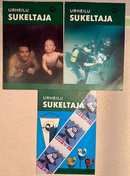Urheilusukeltaja-lehtiä v. 1982