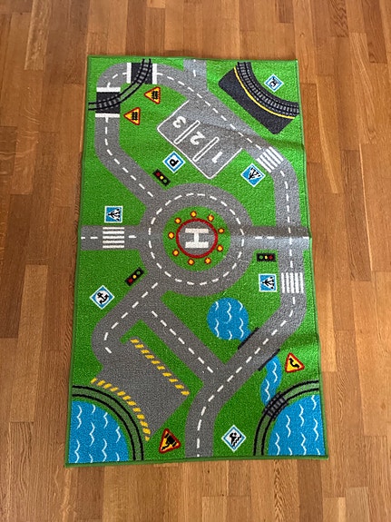 IKEA leikkimatto autoratamatto vihreä
