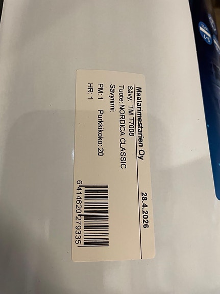 Teknos Nordica Classic ulkomaali 18 litraa vaalea sävy